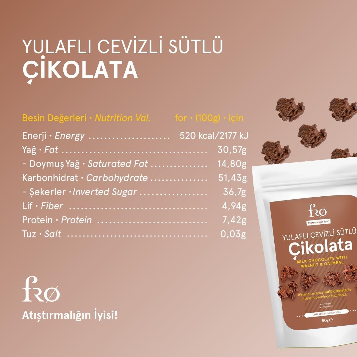 FRO%204’lü%202%20x%20Granola%20Butter%20Cacao%20Sürülebilir%202%20x%20Yulaflı%20Cevizli%20Sütlü%20Çikolata%20Sağlıklı%20Atıştırmalık