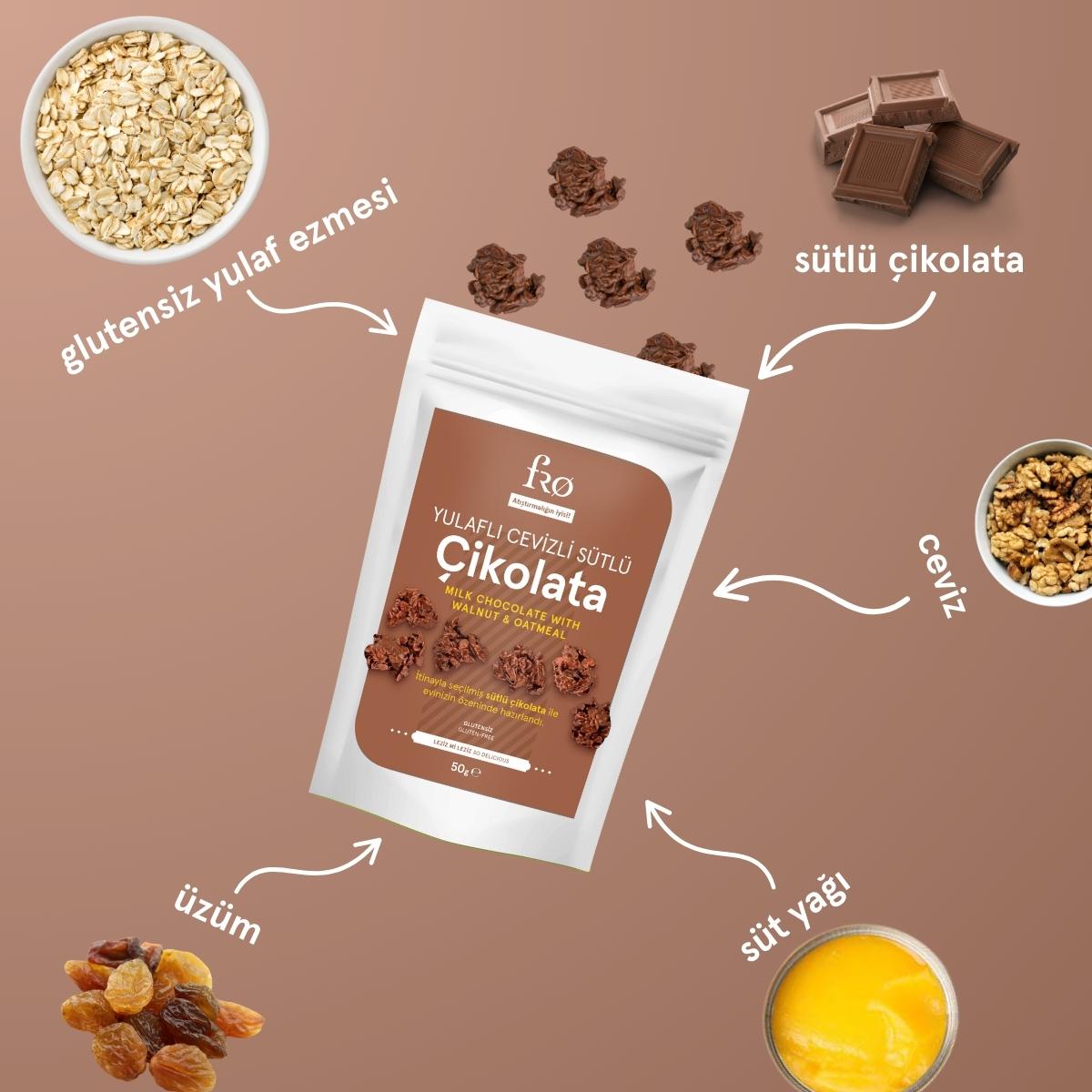 FRO%202%20x%20Granola%20Butter%20Çilek%20Sağlıklı%20Kahvaltılık%202%20x%20Yulaflı%20Cevizli%20Sütlü%20Çikolata%20Glutensiz%20Atıştırmalık