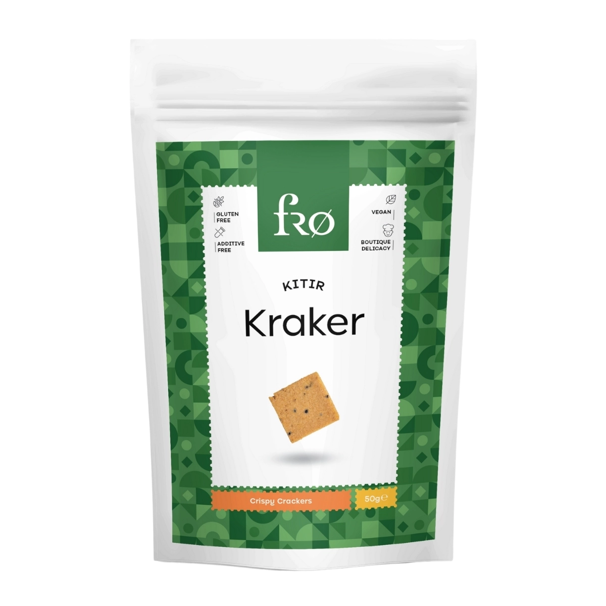 FRO Kıtır Kraker Vegan Glutensiz Tuzlu Doyurucu Sağlıklı Katkısız Atıştırmalık