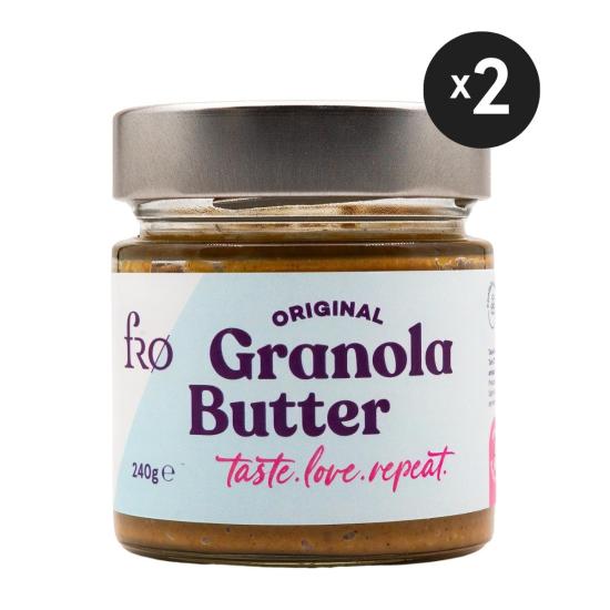 FRO 2li Granola Butter Original Glutensiz Şekersiz Vegan Sürülebilir Ezme Katkısız 2x250gr