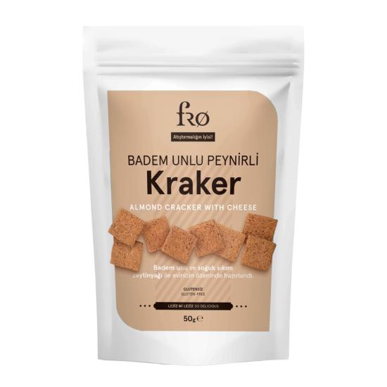 Fro Badem Unlu Peynirli Kraker Glutensiz Doyurucu Sağlıklı Katkısız Atıştırmalık