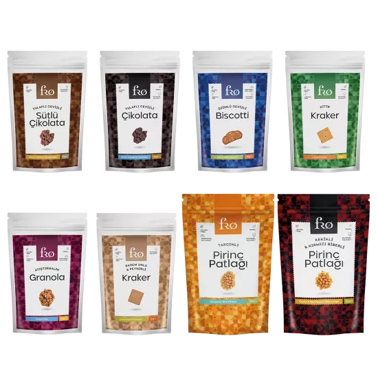 FRO 8’li Tanışma Paketi Glutensiz, Vegan, Temiz İçerikli
