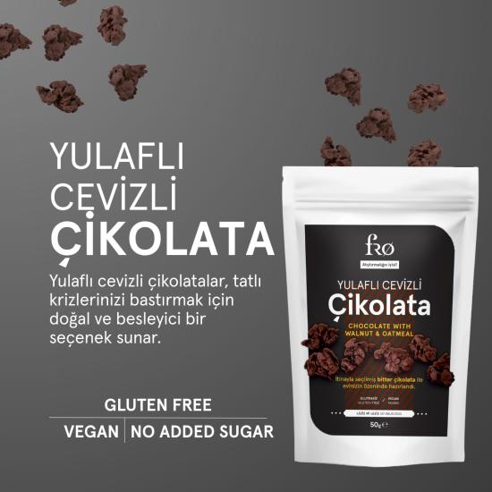 FRO 2 x Granola Butter Çilek Sağlıklı Kahvaltılık 2 x Yulaflı Cevizli Çikolata Glutensiz Atıştırmalık
