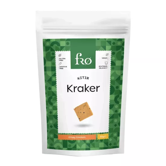 FRO Kıtır Kraker Vegan Glutensiz Tuzlu Doyurucu Sağlıklı Katkısız Atıştırmalık