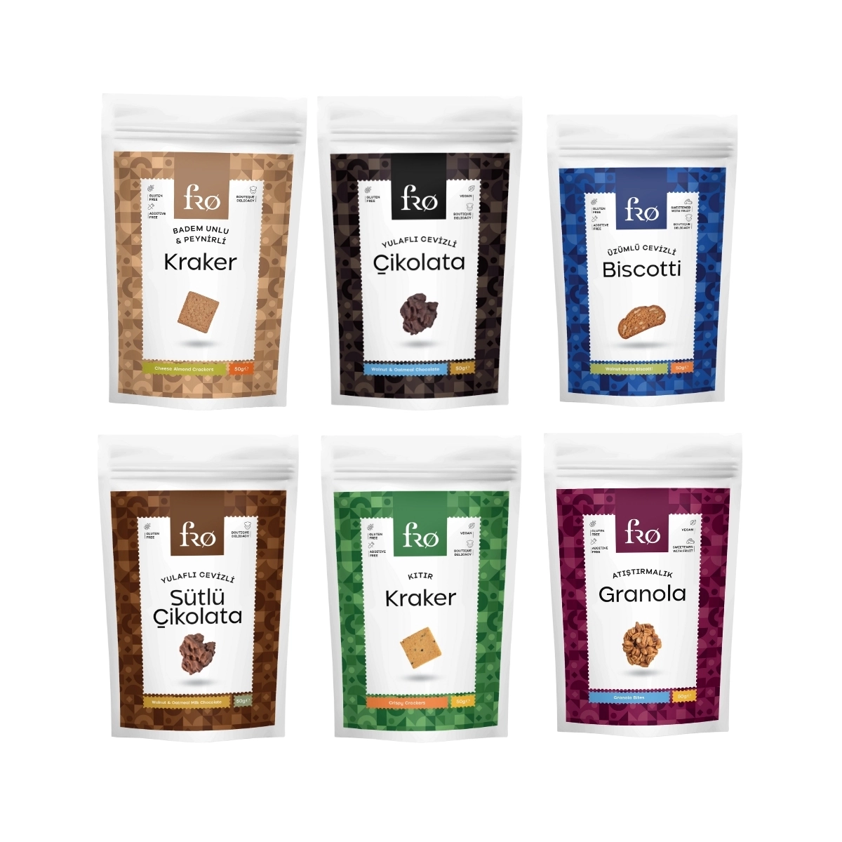 Fro 6’li Tanışma Paketi Glutensiz, Vegan, Sağlıklı