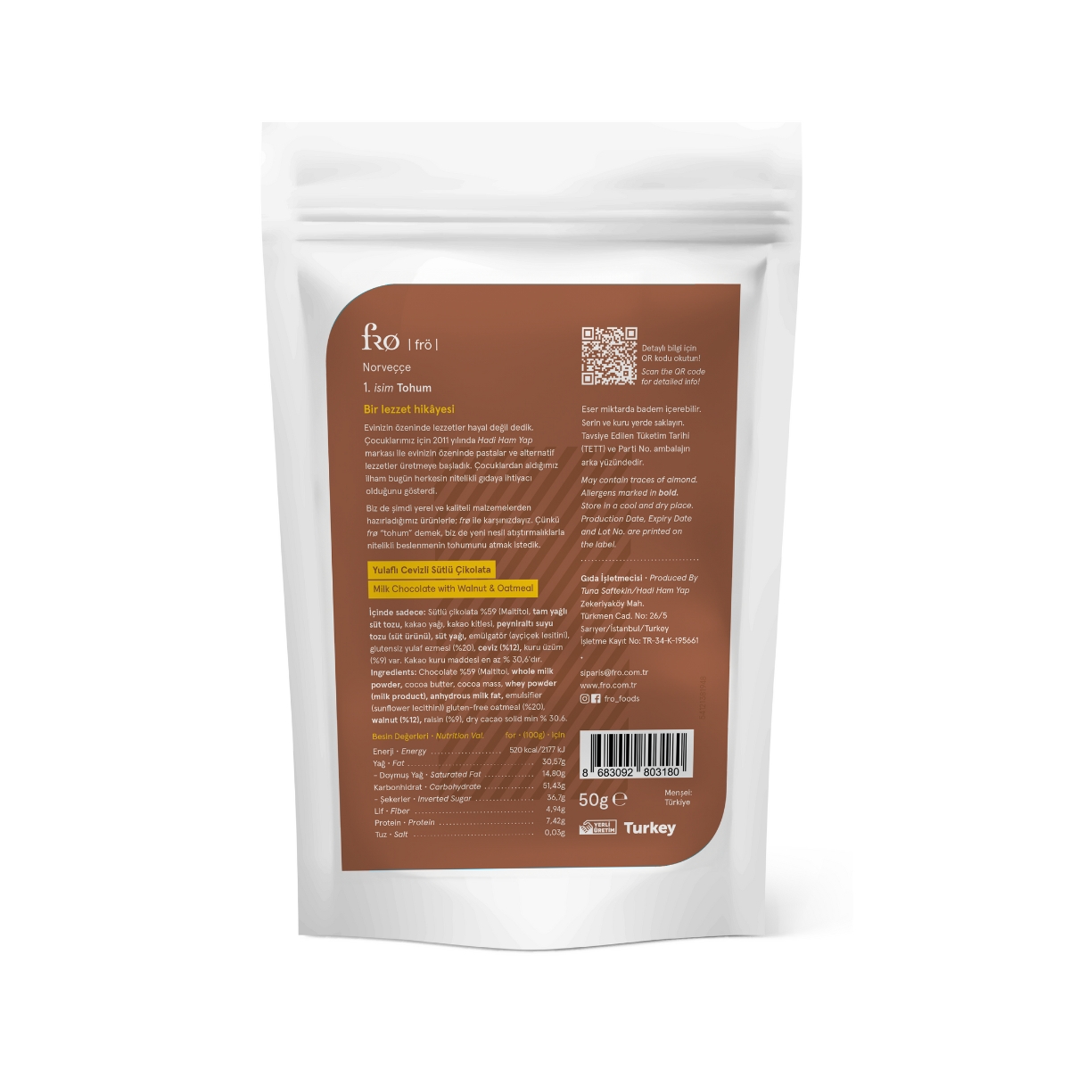FRO%205’lü%20Yulaflı%20Cevizli%20Sütlü%20Çikolata%20Glutensiz%20Sağlıklı%20Atıştırmalık%205x50gr